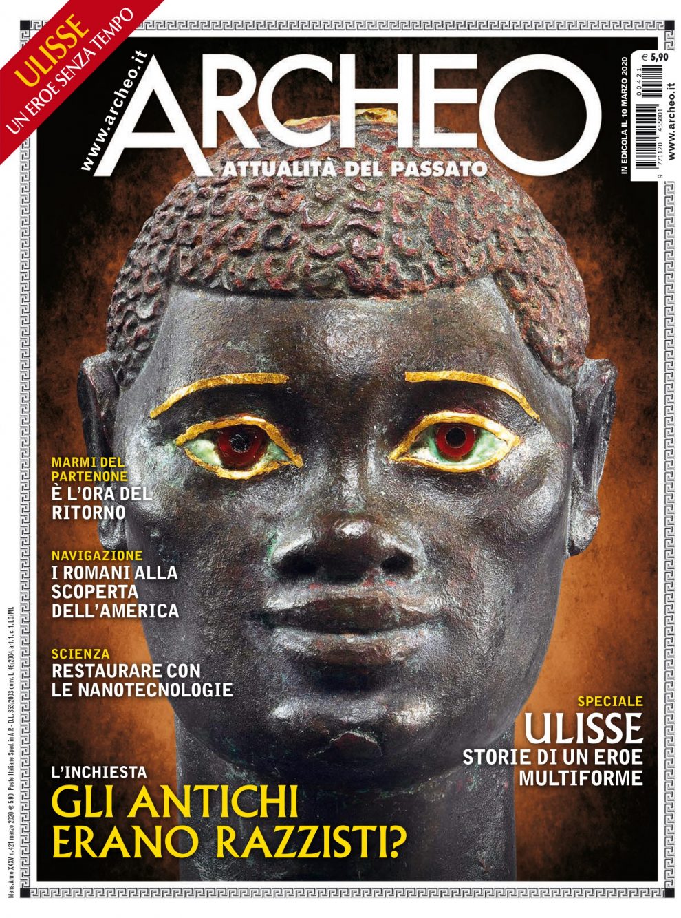 Copertina di Archeo n. 421, Marzo 2020